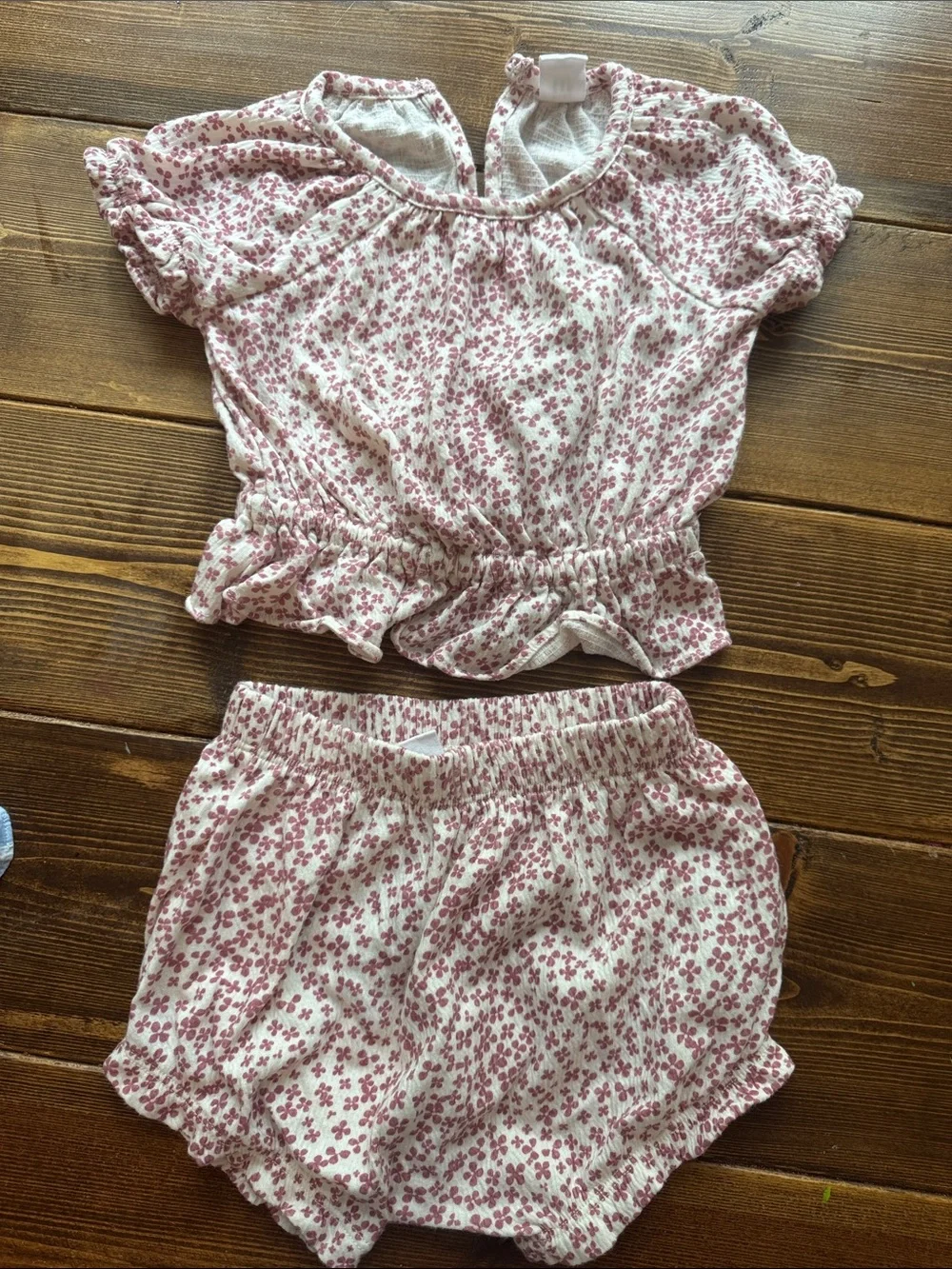 GAP Pink Floral Two-Piece Shorts Set